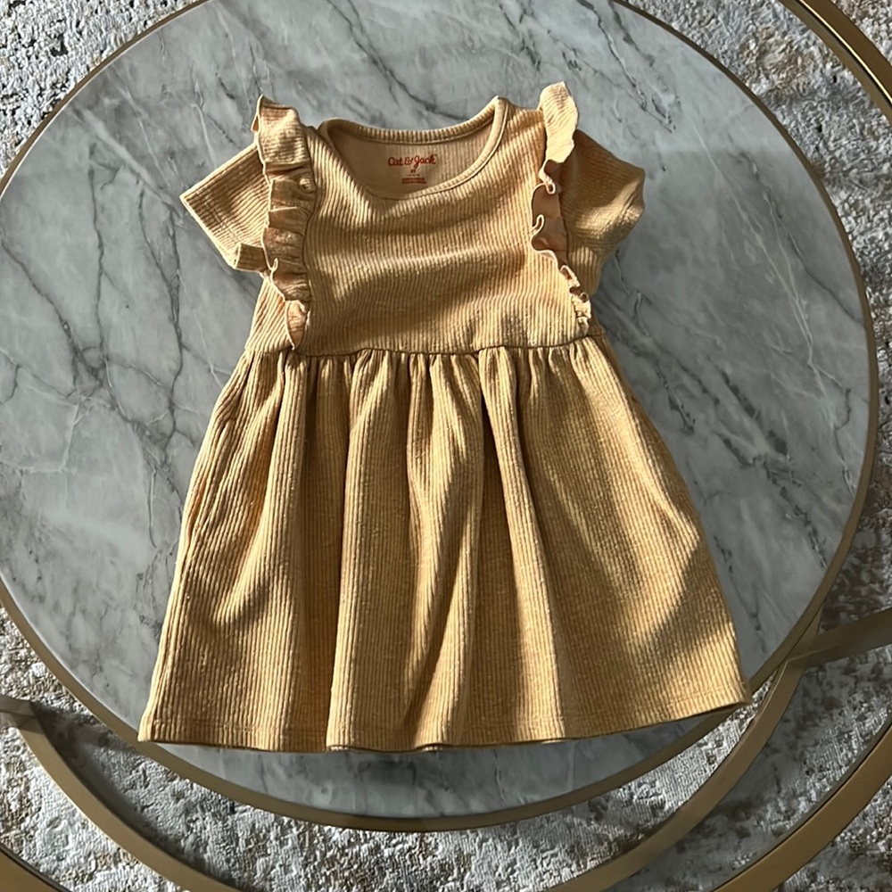 Cat and Jack ruffle sleeve dress 3t